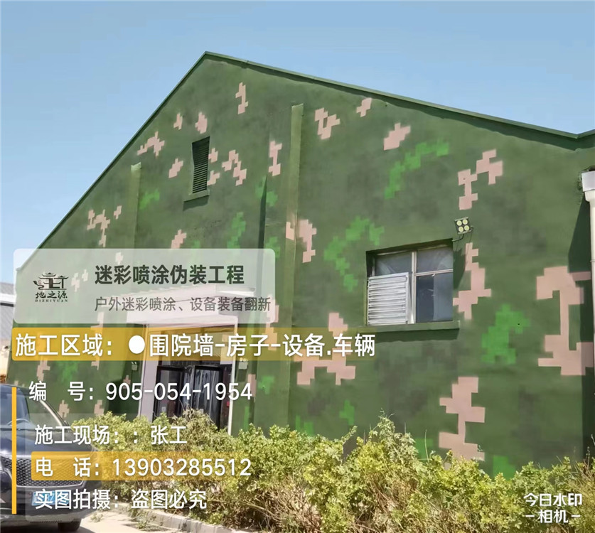 武清外墙数码迷彩漆施工报价清单(100㎡标准墙面测算)
